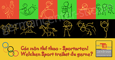 The sports in German - Sportarten